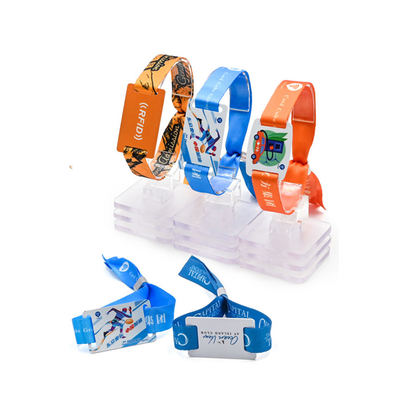 RFID硅胶腕带定制厂家NFC尼龙织唛IC腕带织唛手环3